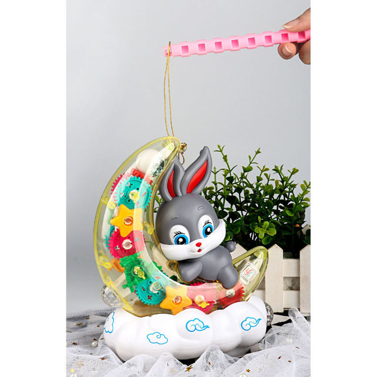اسباب بازی مدل خرگوش چرخ دنده ای طرح ماه کد YJ-3043