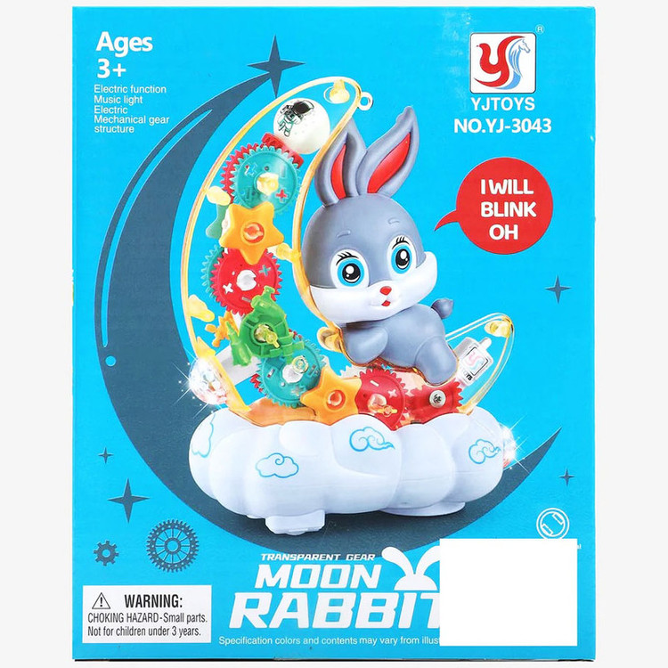 اسباب بازی مدل خرگوش چرخ دنده ای طرح ماه کد YJ-3043