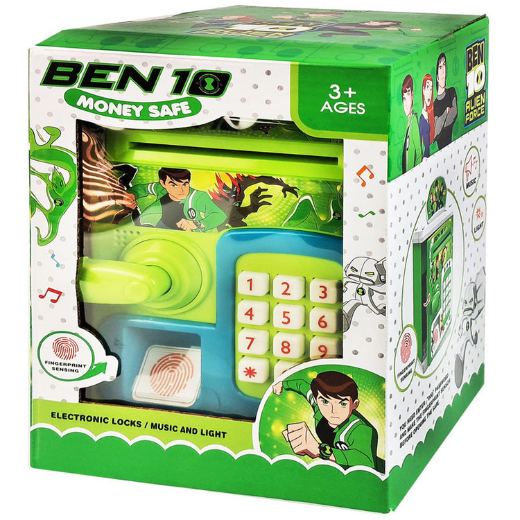 اسباب بازی مدل گاو صندوق اثر انگشتی رمزدار طرح بن تن کد WF-3002B10